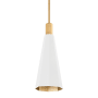 Troy Lighting Huntley 8" Wide Mini Pendant Patina Brass / Soft White