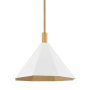 Troy Lighting Huntley 22" Wide Pendant Patina Brass / Soft White