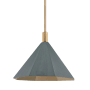 Troy Lighting Huntley 22" Wide Pendant Patina Brass / Brushed Matte Verde