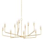 Troy Lighting Norman 12 Light 42" Wide Chandelier Vintage Gold Leaf