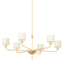 Troy Lighting Osmond 50" Wide Chandelier Vintage Gold Leaf