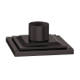 Troy Lighting Various Families 9" Wide Square Pier Mount Textured Bronze
