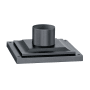 Troy Lighting Various Families 9" Wide Square Pier Mount Weathered Zinc