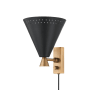 Troy Lighting Arvin 10" Tall Wall Sconce Patina Brass / Soft Black