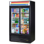 True 45 Cu. Ft. Glass Sliding Door Merchandiser Black
