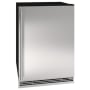 U-Line 1 Class 24 Inch Wide 5.7 Cu. Ft. Energy Star Certified Compact Freezerless Refrigerator Stainless Steel