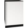 U-Line 1 Class 24 Inch Wide 4.2 Cu. Ft. Compact Refrigerator Freezer Combo with Frost Free Freezer White