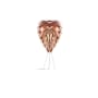 UMAGE Conia 33.9" Tall Single Light Table Lamp Copper with White Table Tripod