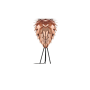 UMAGE Conia 33.9" Tall Single Light Table Lamp Copper with Black Table Tripod