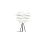 UMAGE Carmina 28.4" Tall Single Light Table Lamp White with Black Table Tripod