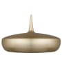 Brushed Brass with White Canopy