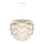 UMAGE Aluvia 23" Pendant in Anthracite Grey White / White