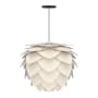 UMAGE Aluvia 23" Pendant in Anthracite Grey Black / White