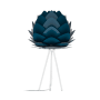 UMAGE Aluvia Single Light 25-7/8" Tall Novelty and Tripod Table Lamp Petrol with White Cord