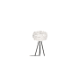 UMAGE Eos Mini 22.1" Tall Single Light Table Lamp White with Black Table Tripod