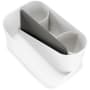 Umbra Glam Polypropylene Bathroom Counter Tray White / Charcoal