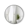 Umbra HUBBA 24" W x 1" H Circular Framed Bathroom Mirror Metallic Titanium