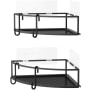 Umbra Cubiko Wall Mounted Shower Shelf Black