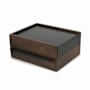 Umbra Stowit 10-1/4 Inch x 8-7/8 Inch Wood Jewelry Box Black / Walnut