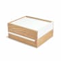Umbra Stowit 10-1/4 Inch x 8-7/8 Inch Wood Jewelry Box Natural / White