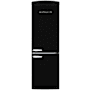 Unique Appliances Classic Retro 24 Inch Wide 11.7 Cu. Ft. Energy Star Certified Bottom Freezer Refrigerator Midnight Black