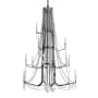 Varaluz Barcelona 18 Light 57" Wide Chandelier Onyx
