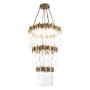 Varaluz Matrix 18 Light 30" Wide Waterfall Chandelier Havana Gold