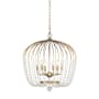 Varaluz Voliere 6 Light 25" Wide Beaded Chandelier Havana Gold