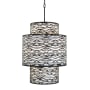 Varaluz Kato 16 Light 32" Wide Waterfall Chandelier Carbon