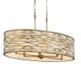 Varaluz Kato 6 Light 36" Wide Drum Chandelier Havana Gold