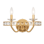 Varaluz Monroe 2 Light 15" Wide Vanity Light Antique Gold