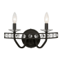 Varaluz Monroe 2 Light 15" Wide Vanity Light Carbon