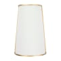 Varaluz Coco 2 Light 12" Tall Wall Sconce Matte White / French Gold