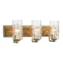 Varaluz Hammer Time 3 Light 25" Wide Vanity Light Havana Gold / Cinnamon