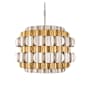 Varaluz Swoon 6 Light 27" Wide Drum Chandelier Antique Gold / Gold Dust