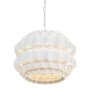 Varaluz Swoon 6 Light 27" Wide Drum Chandelier Matte White