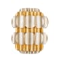 Varaluz Swoon 13" Tall Wall Sconce Antique Gold / Gold Dust