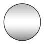 Varaluz Cottage 30" Diameter Circular Metal Framed Bathroom Mirror Black