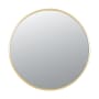 Varaluz Cottage 30" Diameter Circular Metal Framed Bathroom Mirror Gold