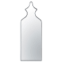 Varaluz Decanter 14" W x 40" H Specialty Bathroom Mirror Black