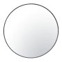 Varaluz Tablet 30" Diameter Circular Steel Framed Bathroom Mirror Black