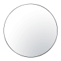 Varaluz Tablet 50" Diameter Circular Steel Framed Bathroom Mirror Black