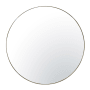 Varaluz Tablet 50" Diameter Circular Steel Framed Bathroom Mirror Gold