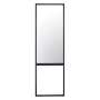 Varaluz Hopscotch 20" W x 64" H Rectangular Steel Framed Bathroom Mirror Black