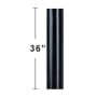 Vaxcel Lighting 36" Ceiling Fan Downrod for 12 Ft Ceilings Black
