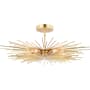 Vaxcel Lighting Nikko 6 Light 24" Wide Semi-Flush Ceiling Fixture Gold