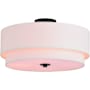 Vaxcel Lighting Burnaby 4 Light 21" Wide Semi-Flush Drum Ceiling Fixture Black