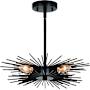 Vaxcel Lighting Nikko 4 Light 16" Wide Semi-Flush Ceiling Fixture Matte Black