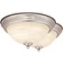 Vaxcel Lighting Stevens 13" Wide LED Flush Mount Bowl Ceiling Fixture Satin Nickel