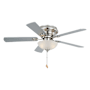 Vaxcel Lighting Expo 42" 5 Blade Indoor Ceiling Fan - Fan Blades and Light Kit Included Satin Nickel